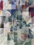 Delaunay, Robert The Window towards to City oil painting